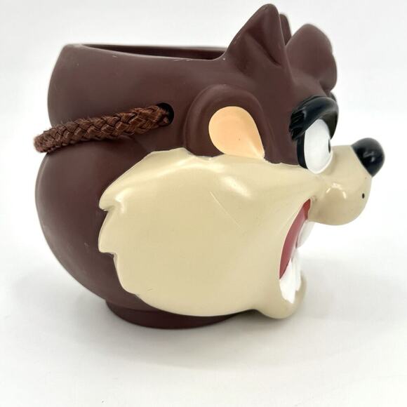 Vintage TAZ Tasmanian Devil Vinyl Plastic Halloween Candy Bucket Applause 1997 - Picture 4 of 11